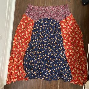 Anthropologie midi skirt
